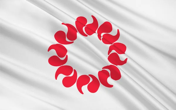 A japán Saitama prefektúra zászlaja — Stock Fotó
