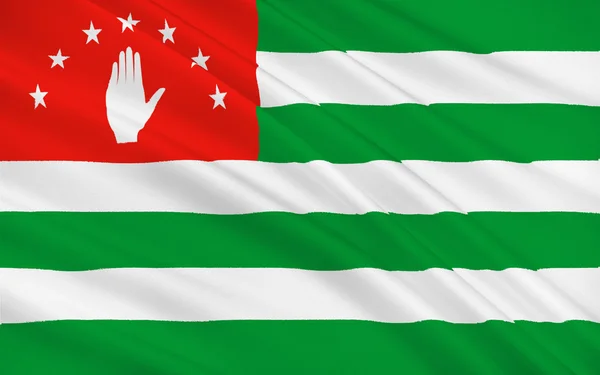 Abházia zászlaja — Stock Fotó
