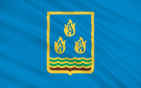 Bandera de Bakú, Azerbaiyán — Foto de Stock