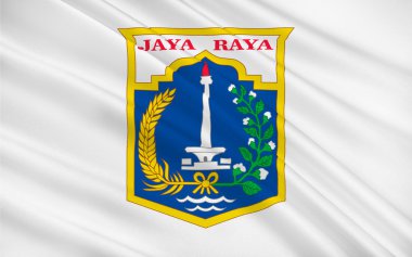 Jakarta, Endonezya bayrağı