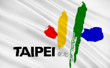 Taipei, Çin Cumhuriyeti - Tayvan bayrağı
