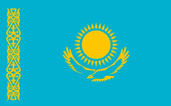 Flag of Kazakhstan — Stock Photo, Image