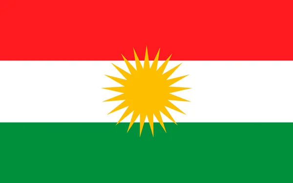 Bandera del Kurdistán — Foto de Stock