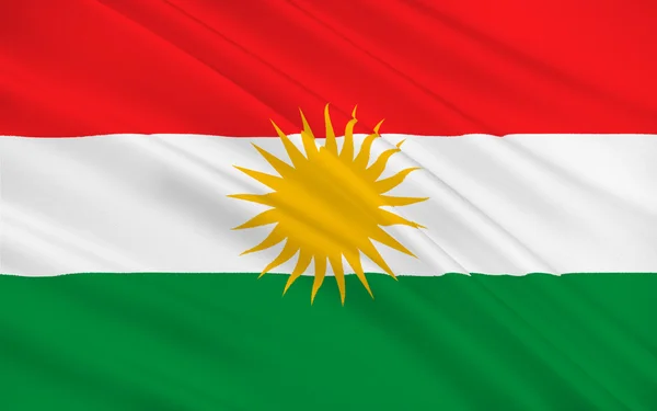 Bandeira de kurdistan — Fotografia de Stock