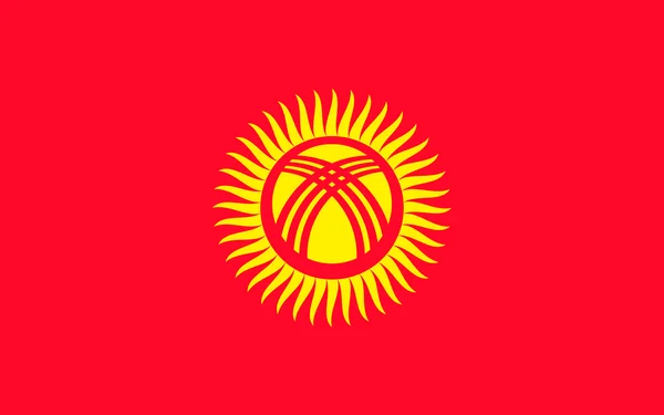 Bandera de kyrgyzstan — Foto de Stock