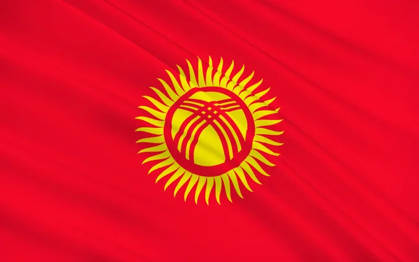 Bandiera del Kirghizistan — Foto Stock