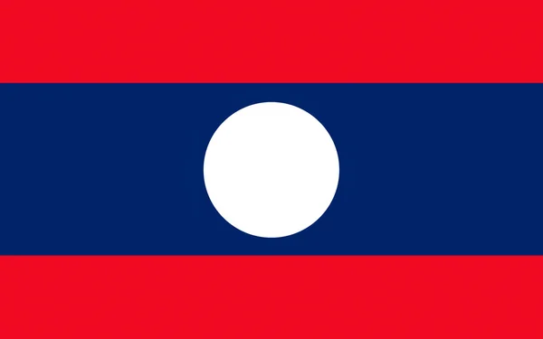 Flagge von Laos — Stockfoto