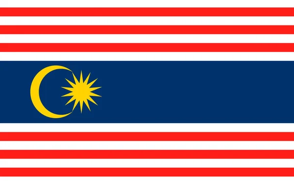 Vlag van Kuala Lumpur, Maleisië — Stockfoto