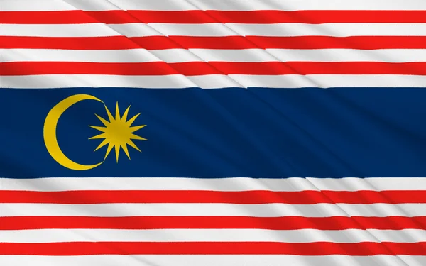 Flag Of  Kuala Lumpur, Malaysia — Stock Photo, Image