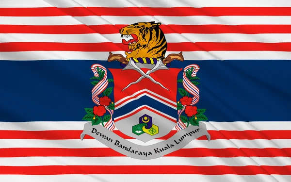Bandeira de Kuala Lumpur, Malásia — Fotografia de Stock