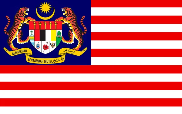 Flagge von Malaysia — Stockfoto