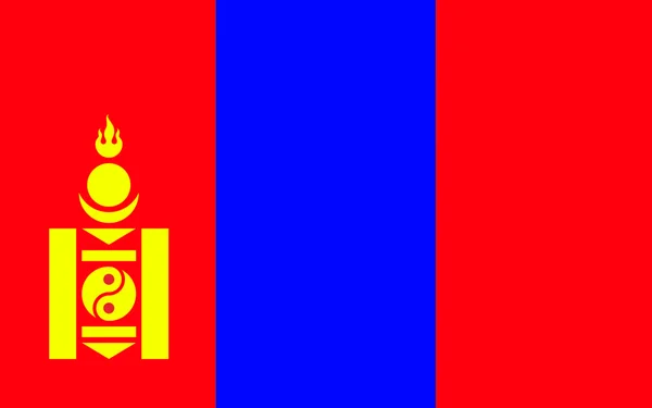 Bandera de Mongolia —  Fotos de Stock