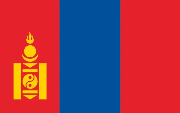 蒙古的旗子 — 图库照片