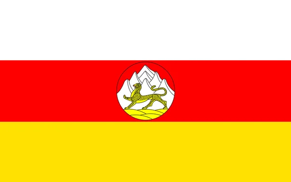 Flagge der Republik Nordossetien-Alania — Stockfoto