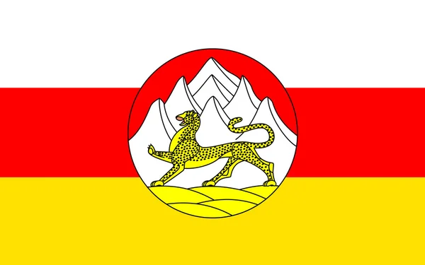 Флаг Республики Северная Осетия-Алания — стоковое фото