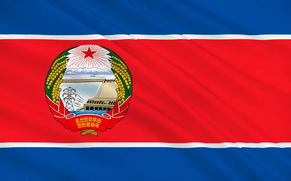 Bandera de Corea del Norte —  Fotos de Stock