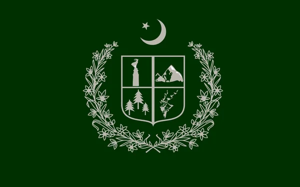 Gilgit-Baltisztán, Pakisztán zászlaja — Stock Fotó