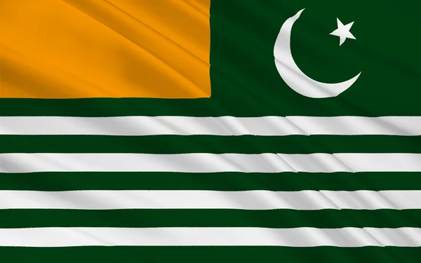 Флаг Азад Джамму и Кашмира, Пакистан — стоковое фото