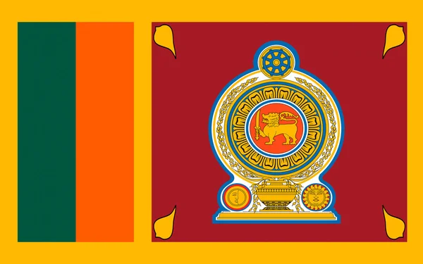 Vlajka Srí Lanky — Stock fotografie
