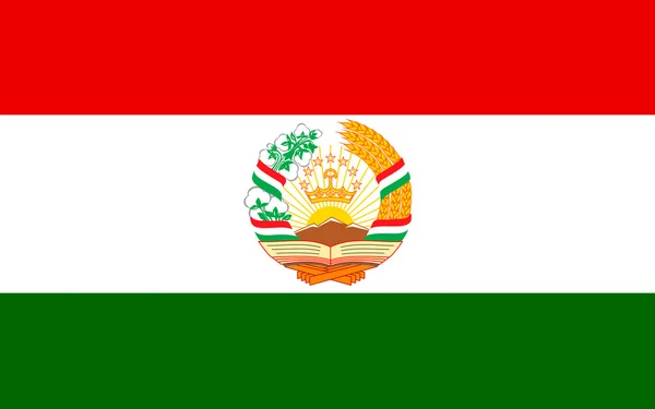 Flagge von Tadschikistan — Stockfoto