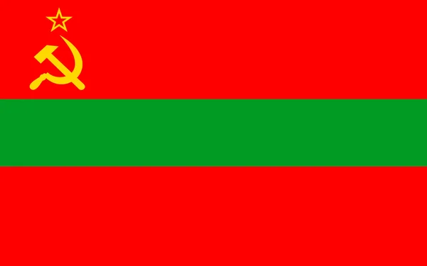 Флаг Приднестровской Молнии — стоковое фото