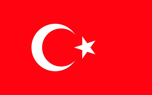 Flagge der Türkei — Stockfoto