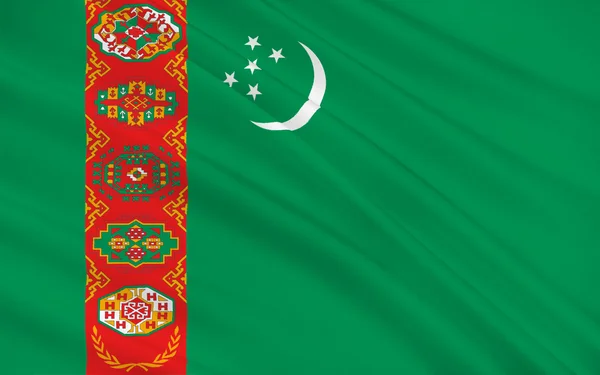 トルクメニスタンの旗 — ストック写真