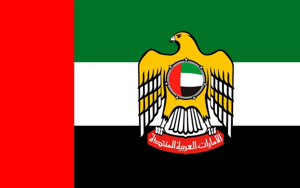 Vlag van de Verenigde Arabische Emiraten — Stockfoto