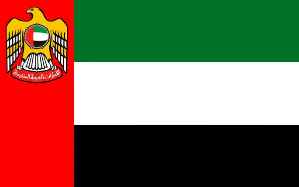 Vlag van de Verenigde Arabische Emiraten — Stockfoto