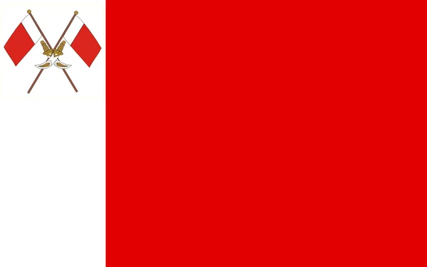 Флаг Эмирата Аджман, ОАЭ — стоковое фото