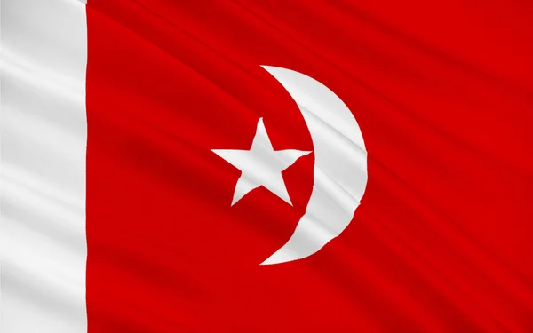 Flag of Umm al-Quwain, United Arab Emirates — Stock Photo, Image