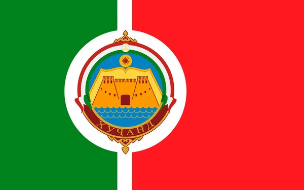 Flag of Khujand, Tajikistan — Stock Image Flag of Khujand, Tajikistan Royalty Free Stock Images
