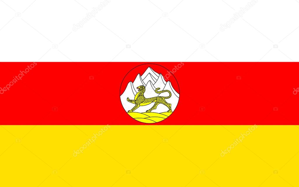 Фото Флаг Осетии Алании На Фоне Гор