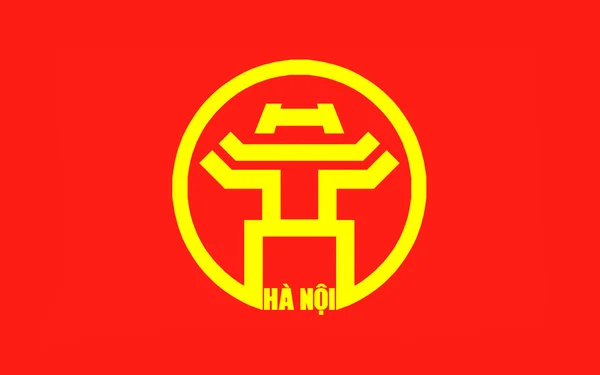 Bandiera di Hanoi, Vietnam — Foto Stock