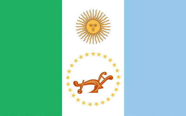 Flagge von chaco ist eine provinz in argentina — Stockfoto