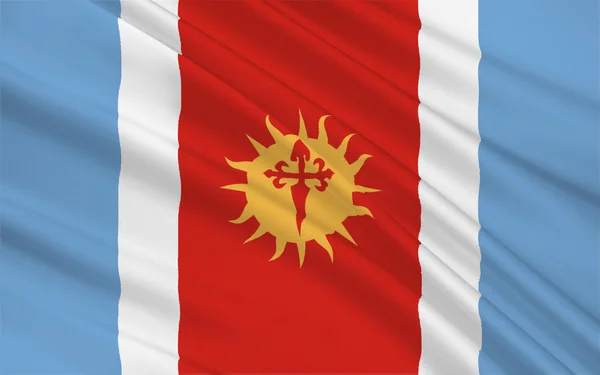 Прапор Сантьяго-дель-Естеро () — провінція Аргентини — стокове фото