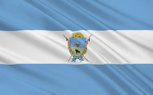 Bendera La Pampa adalah sebuah provinsi di Argentina — Stok Foto