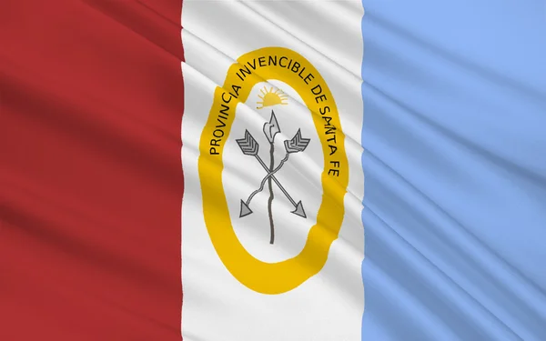Bandera de Santa Fe es una provincia argentina — Foto de Stock