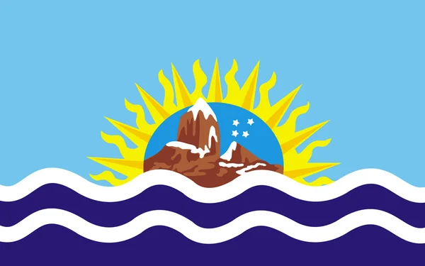 Vlag van Santa Cruz is een provincie in Argentinië — Stockfoto