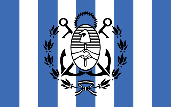 Flagge von mar del plata von buenos aires ist eine provinz in argentinien — Stockfoto