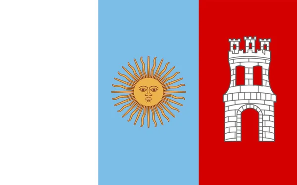 Флаг Кордовы - провинция Аргентины — стоковое фото