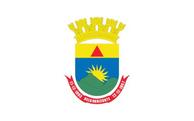 Belo Horizonte Minas Gerais, Brezilya için bayrağı