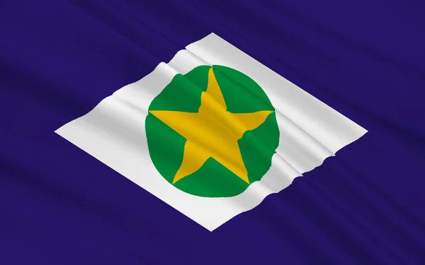 Mato grosso, Brazília zászlaja — Stock Fotó