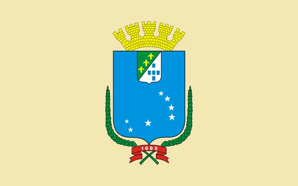 Vlag van Sao Luis in Maranhao, Brazilië — Stockfoto