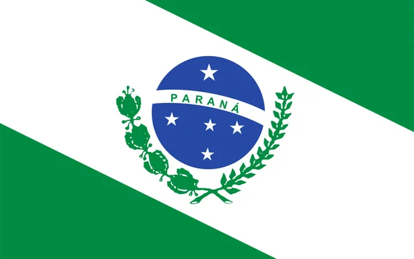 Flagge von Parana, Brasilien — Stockfoto