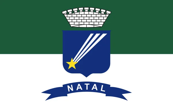 Flaga miasta Natal w Rio Grande do Norte, Brazylia — Zdjęcie stockowe