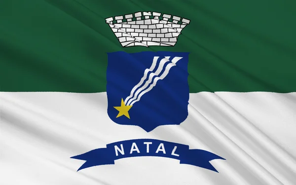 Flaga miasta Natal w Rio Grande do Norte, Brazylia — Zdjęcie stockowe