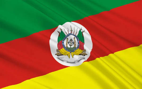 Flag of Rio Grande do Sul, Brazil — Stock Photo, Image