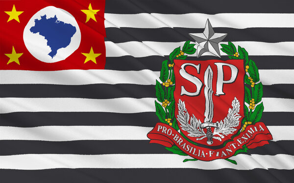 Флаг Сан-Паулу, Бразилия
