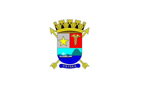 Флаг Витории в Эспирито-Санто, Бразилия — стоковое фото